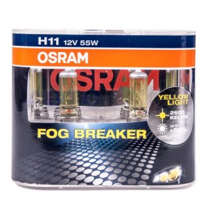Автолампа H11 12V 55W (PGJ19-2) FOG BREAKER 62211FBR_DuoBox OSRAM Автолампа H11 12V 55W (PGJ19-2) FOG BREAKER 62211FBR_DuoBox OSRAM