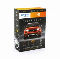 Светодиодные автолампы MTF Light серия CYBER LIGHT, H1, 12V, 45W, 3750lm, 6000K, кулер, комплект.