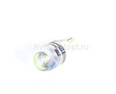 Светодиод 12V T10-1SMD W5W HIGH POWER OPTICAL LENS WHITE (белый) 902356 TM NORD YADA