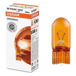 Автолампа 12V WY5W ОРАНЖЕВАЯ (W2.1*9.5d) 2827NA OSRAM Автолампа 12V WY5W ОРАНЖЕВАЯ (W2.1*9.5d) 2827NA OSRAM