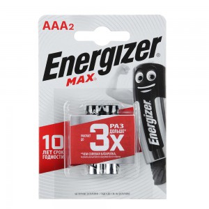 Батарейка LR03/AAA, BL2 Energizer Max